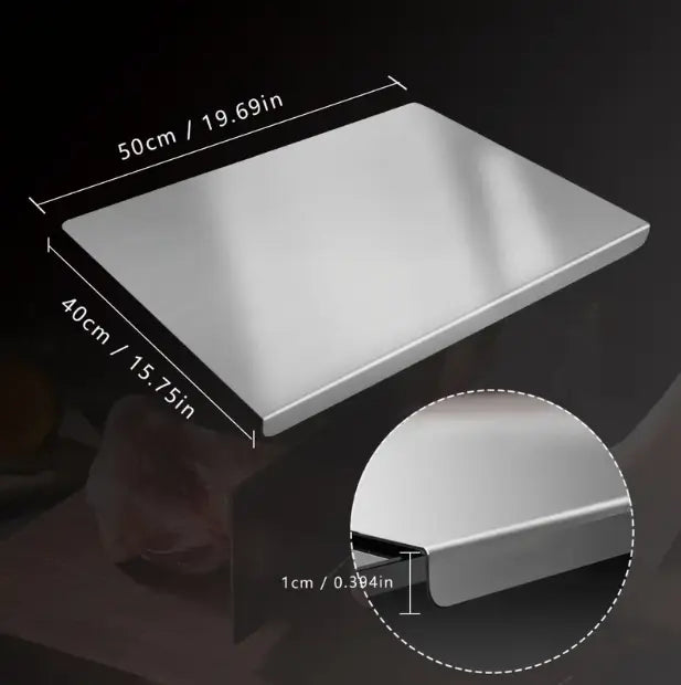 Stainless Steel Cutting Board – Non-Slip 304 Kitchen Chopping Board