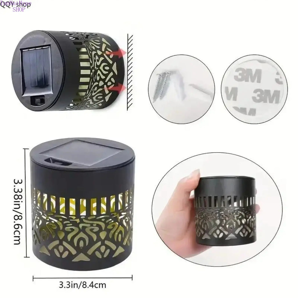 2-Pack Solar Mandala Projector Lights – Waterproof Outdoor Garden & Patio LED Decor
