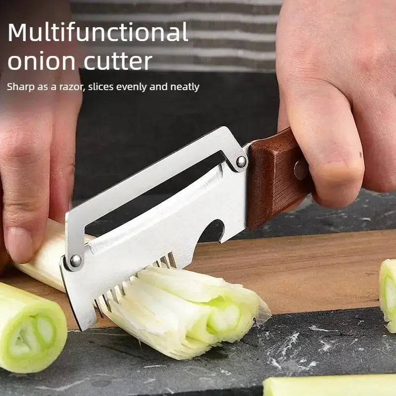 Premium Fruit & Vegetable Peeler – Stainless Steel Blade with Wooden Handle & Bottle Opener