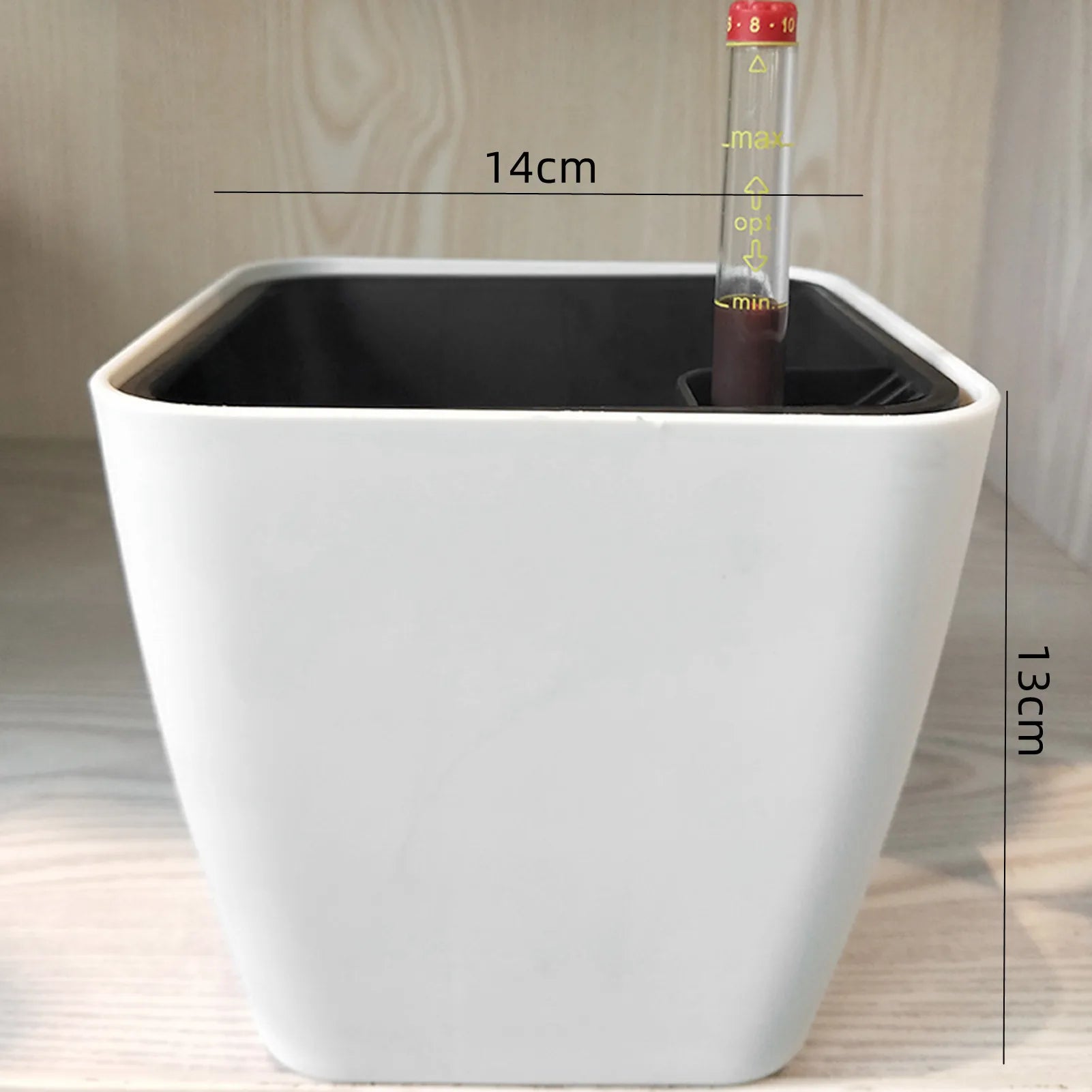 Self-Watering Planter Pot with Water Level Indicator — Modern Indoor Flower Pot