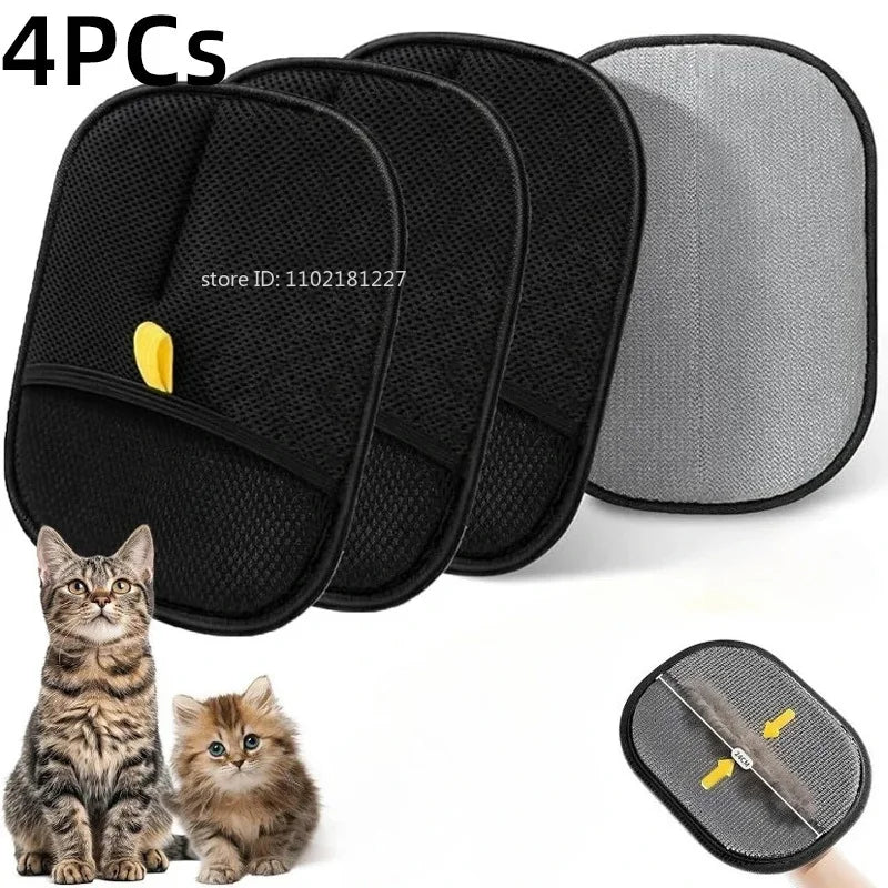 Pet Hair Removal Gloves – Double-Sided Grooming Tool for Dogs & Cats