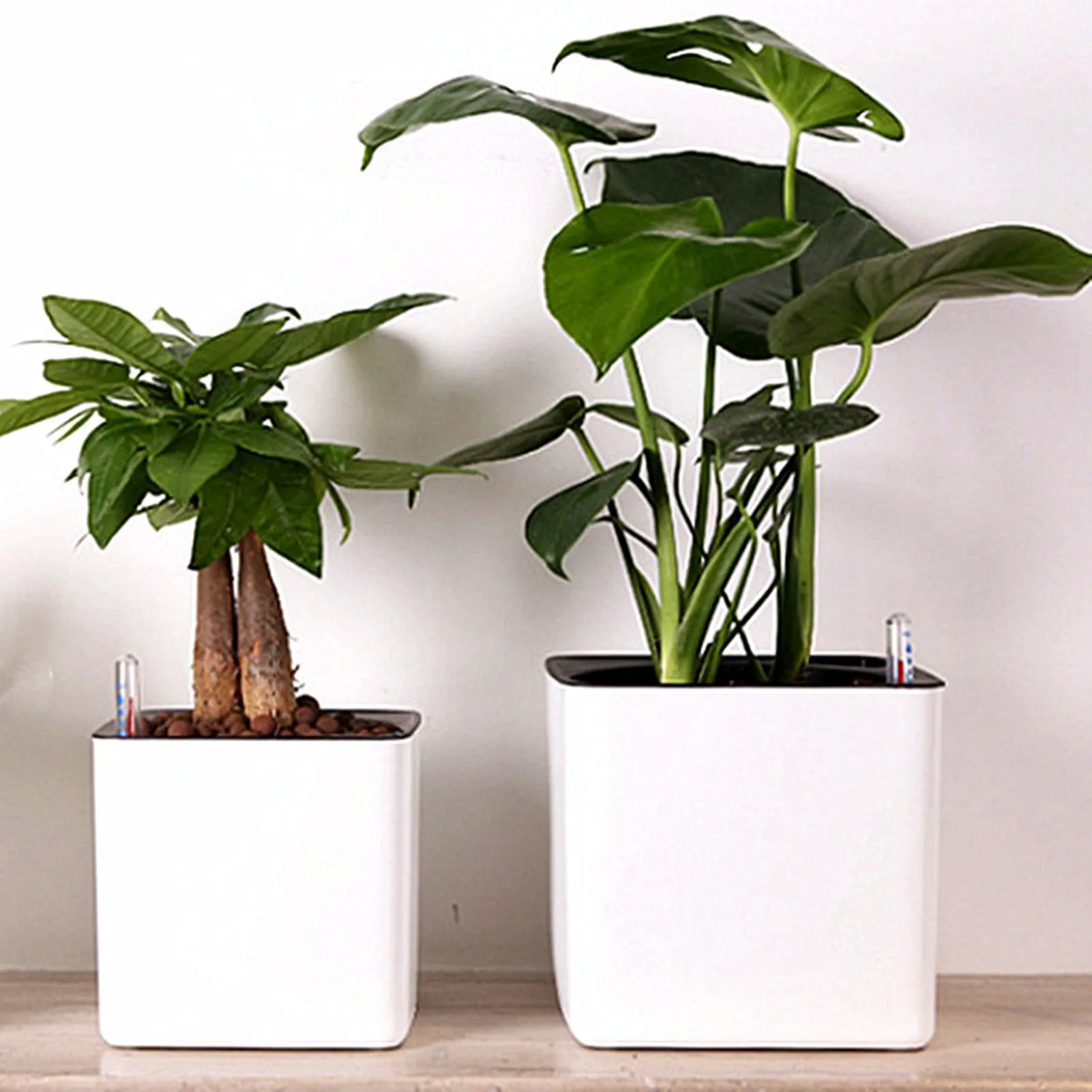 Self-Watering Planter Pot with Water Level Indicator — Modern Indoor Flower Pot