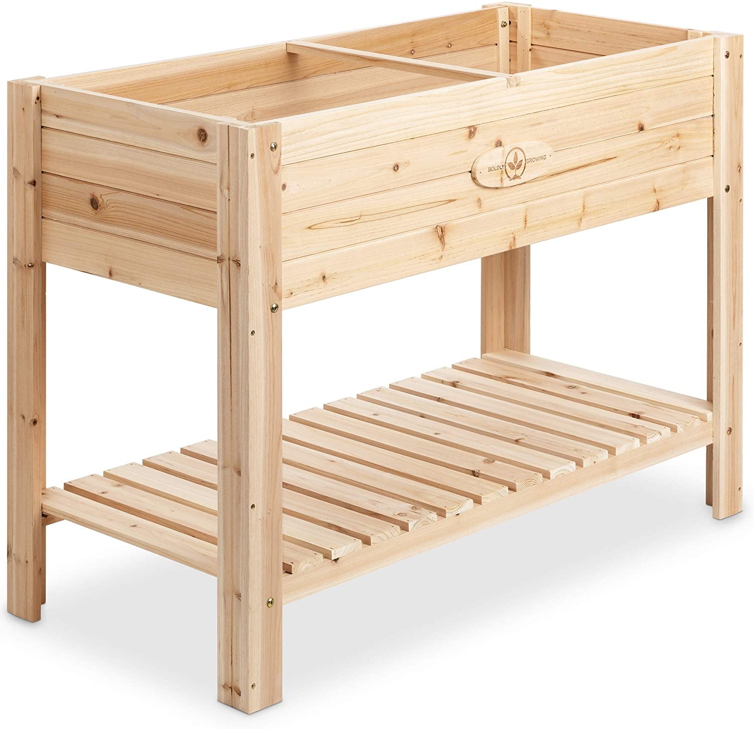 Elevated Cedar Raised Garden Bed with Legs — Outdoor Wood Planter for Herbs & Vegetables