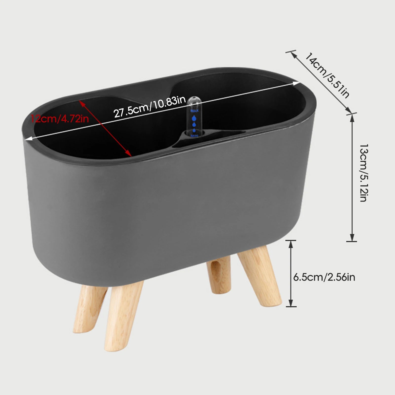 Self-Watering Planter Pot with Water Level Indicator — Modern Indoor Flower Pot