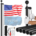 Heavy-Duty Aluminum Flagpole Kit – Weather-Resistant Outdoor Flagpole with Easy Installation