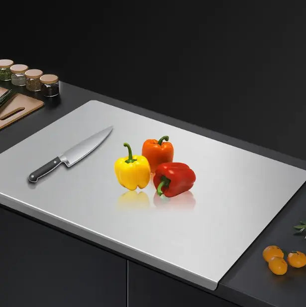 Stainless Steel Cutting Board – Non-Slip 304 Kitchen Chopping Board
