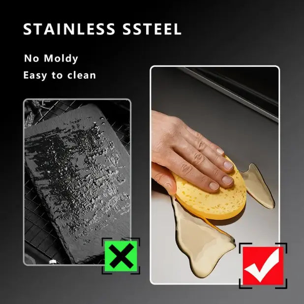 Stainless Steel Cutting Board – Non-Slip 304 Kitchen Chopping Board