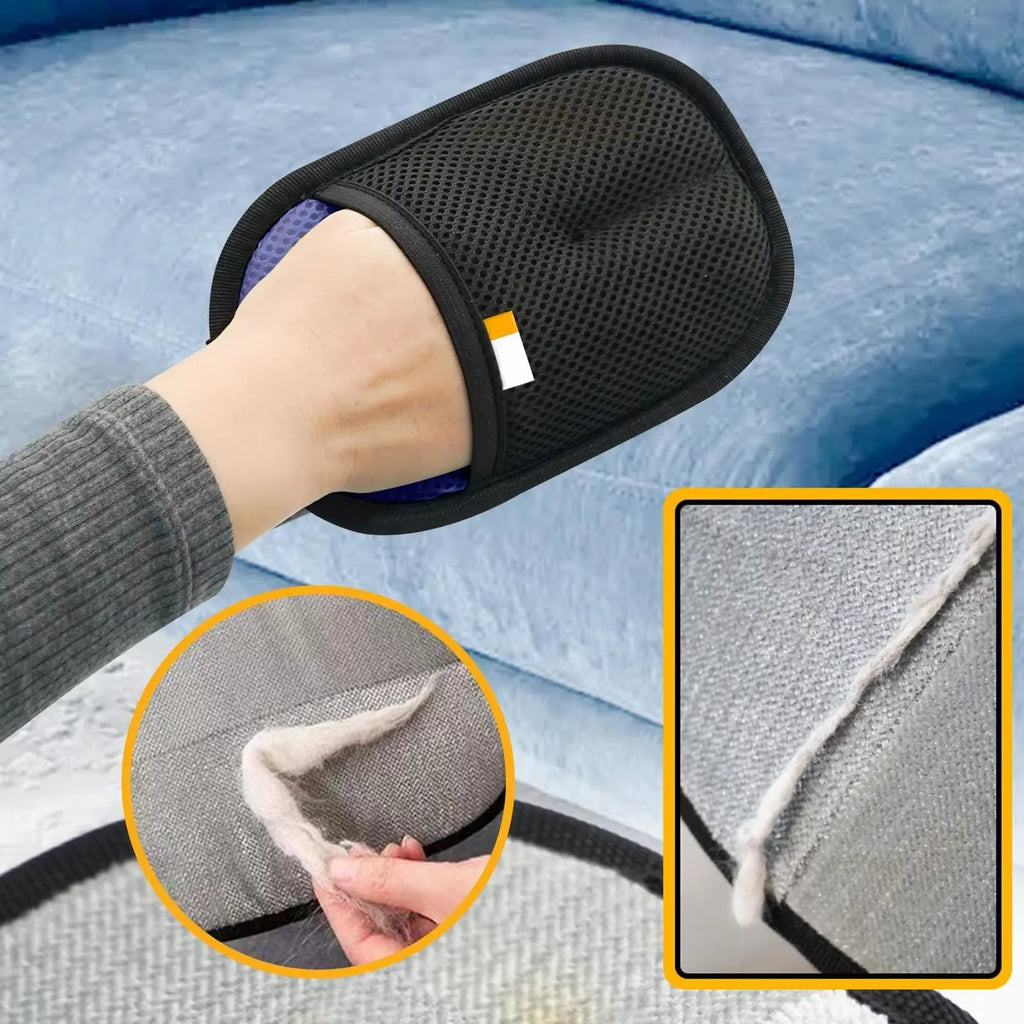 Pet Hair Removal Gloves – Double-Sided Grooming Tool for Dogs & Cats