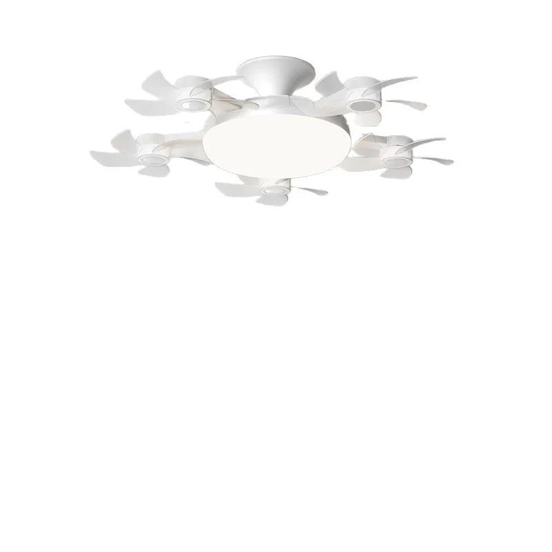 Modern LED Ceiling Fan with Remote Control – Dimmable Multi-Color Light, Silent Motor for Living Room & Bedroom
