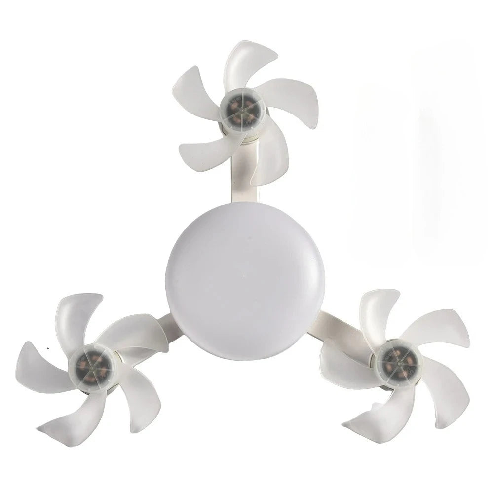 Modern LED Ceiling Fan with Remote Control – Dimmable Multi-Color Light, Silent Motor for Living Room & Bedroom