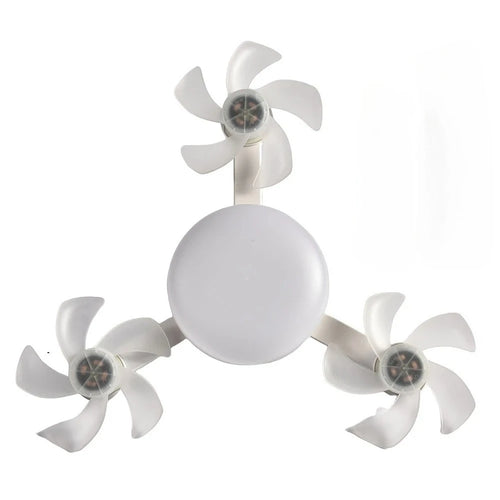 Modern LED Ceiling Fan with Remote Control – Dimmable Multi-Color Light, Silent Motor for Living Room & Bedroom