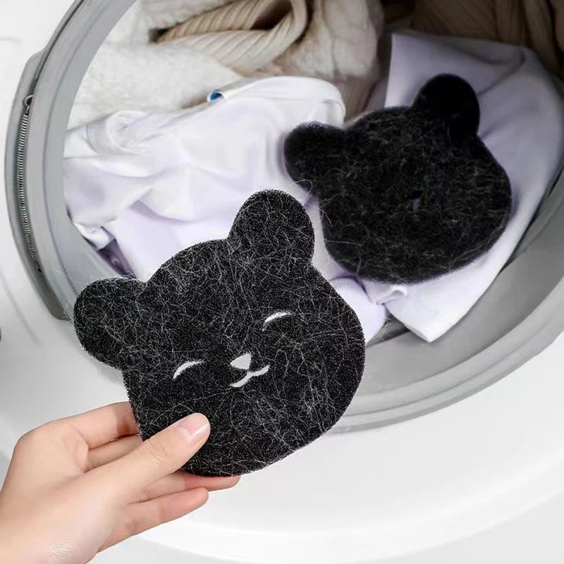 Bear Pet Hair Remover for Laundry – Reusable Washing Machine & Dryer Hair Catcher