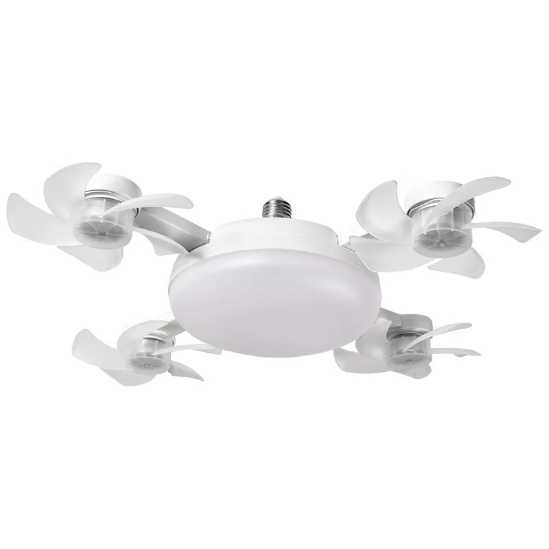 Modern LED Ceiling Fan with Remote Control – Dimmable Multi-Color Light, Silent Motor for Living Room & Bedroom