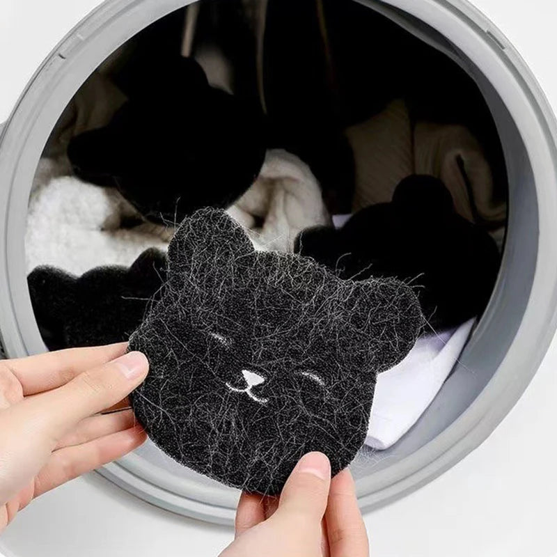 Bear Pet Hair Remover for Laundry – Reusable Washing Machine & Dryer Hair Catcher