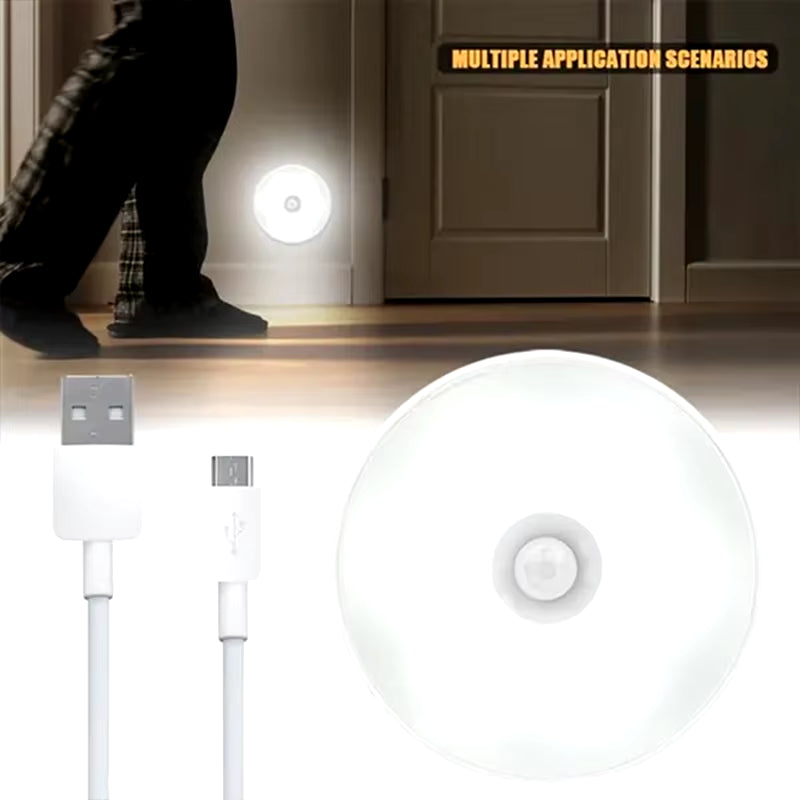 Motion Sensor USB Rechargeable Night Light (Multi-Pack) – Wireless Magnetic LED for Closet, Cabinet, Stairs & Kitchen