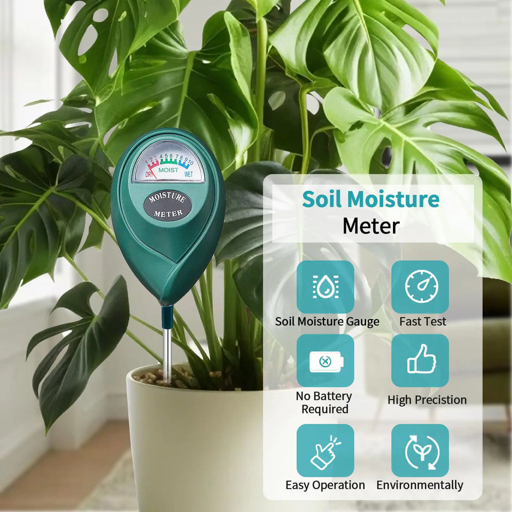 Soil Moisture Meter | No Battery | Indoor & Outdoor Plant Water Tester
