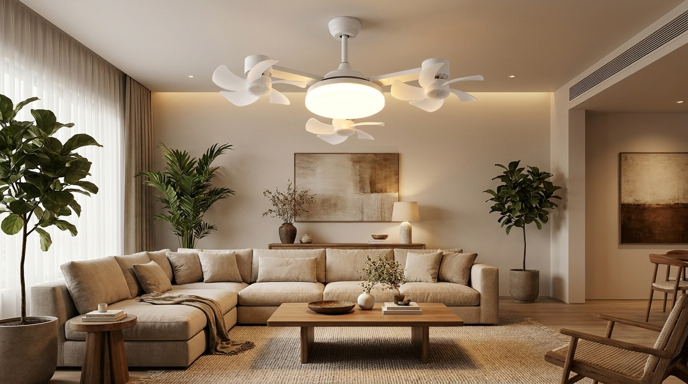 Modern LED Ceiling Fan lifestyle hero image